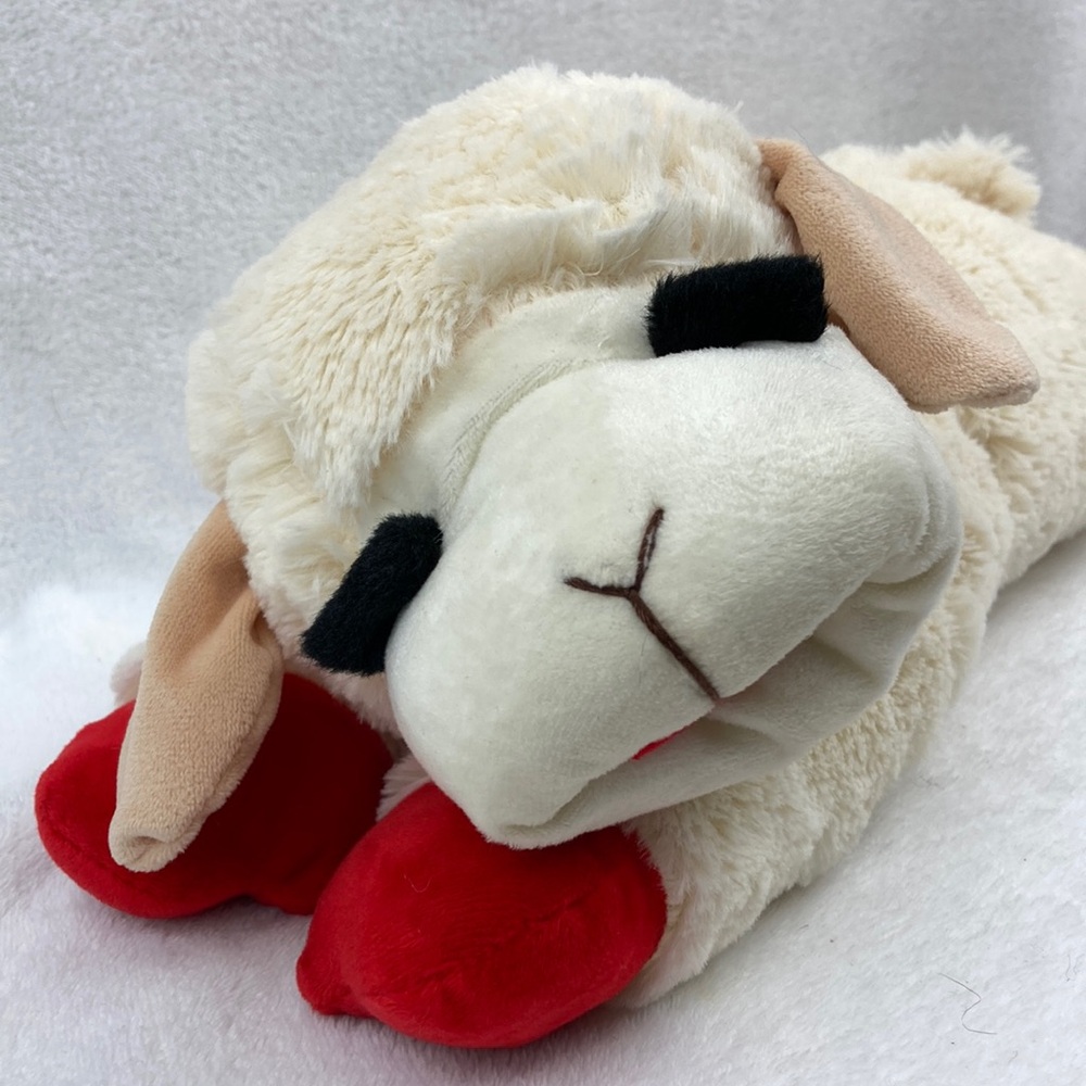 Dreamworks Lambchop Plush Dog Toy - Cream and Red 19”